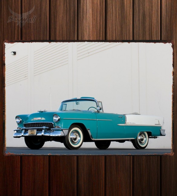 Металлическая табличка Chevrolet Bel Air Convertible 108 Металлическая табличка Chevrolet Bel Air Convertible 108